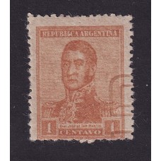 ARGENTINA 1918 GJ 486 ESTAMPILLA NUEVA CON GOMA FILIGRANA WHEATLEY BOND U$ 25